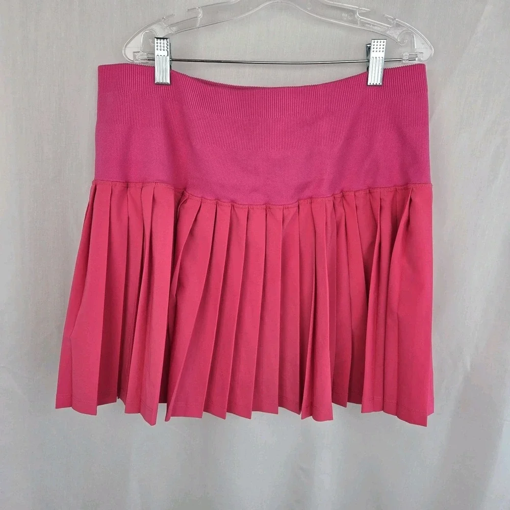 Joy Lab Womens Pleated Skort Tenniscore Size XL Golf Pickleball Hot‎ Pink Skirt